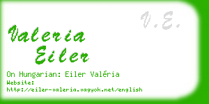 valeria eiler business card