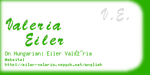 valeria eiler business card